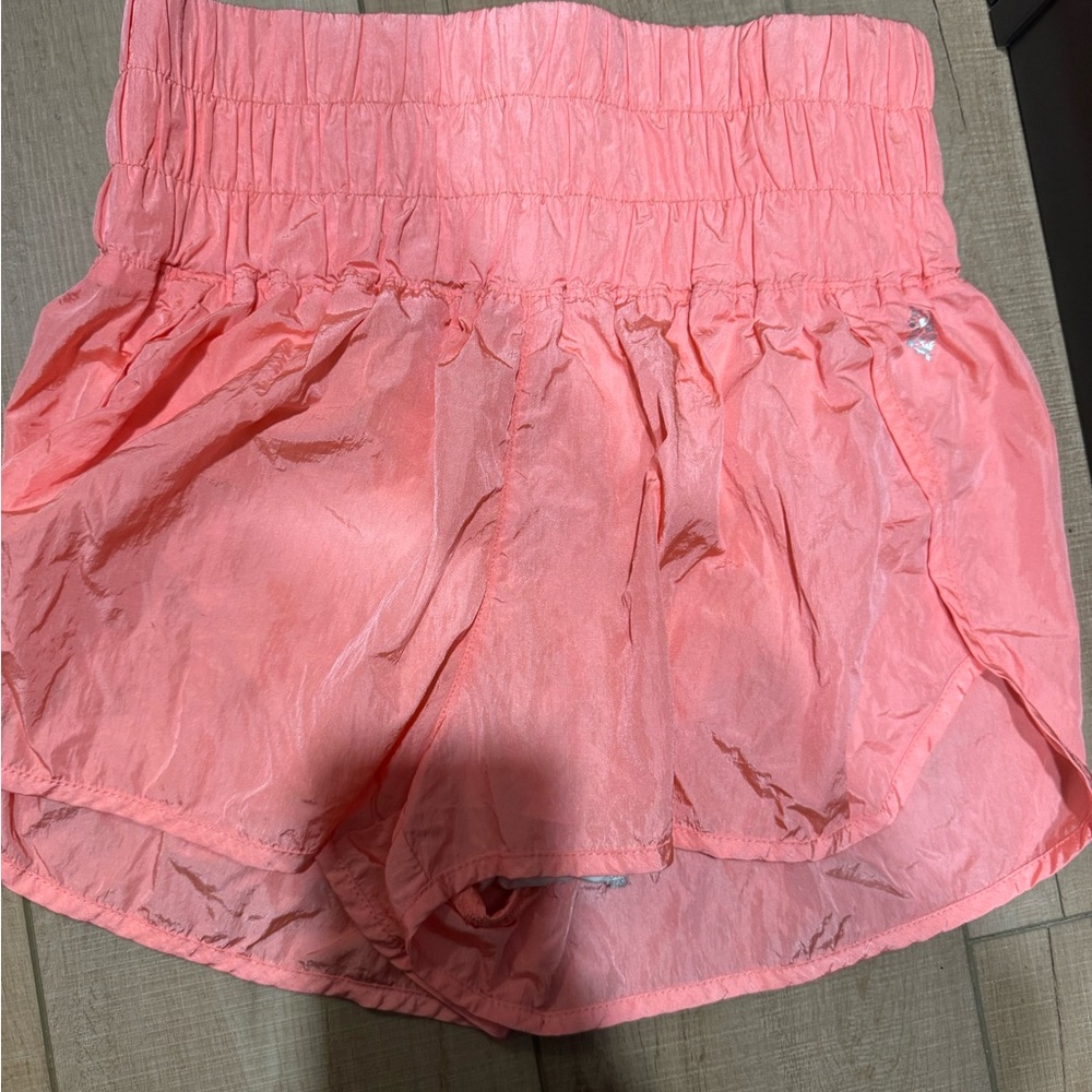 Free People Movement  High Waist Pink Women's Shorts